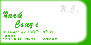 mark csuzi business card